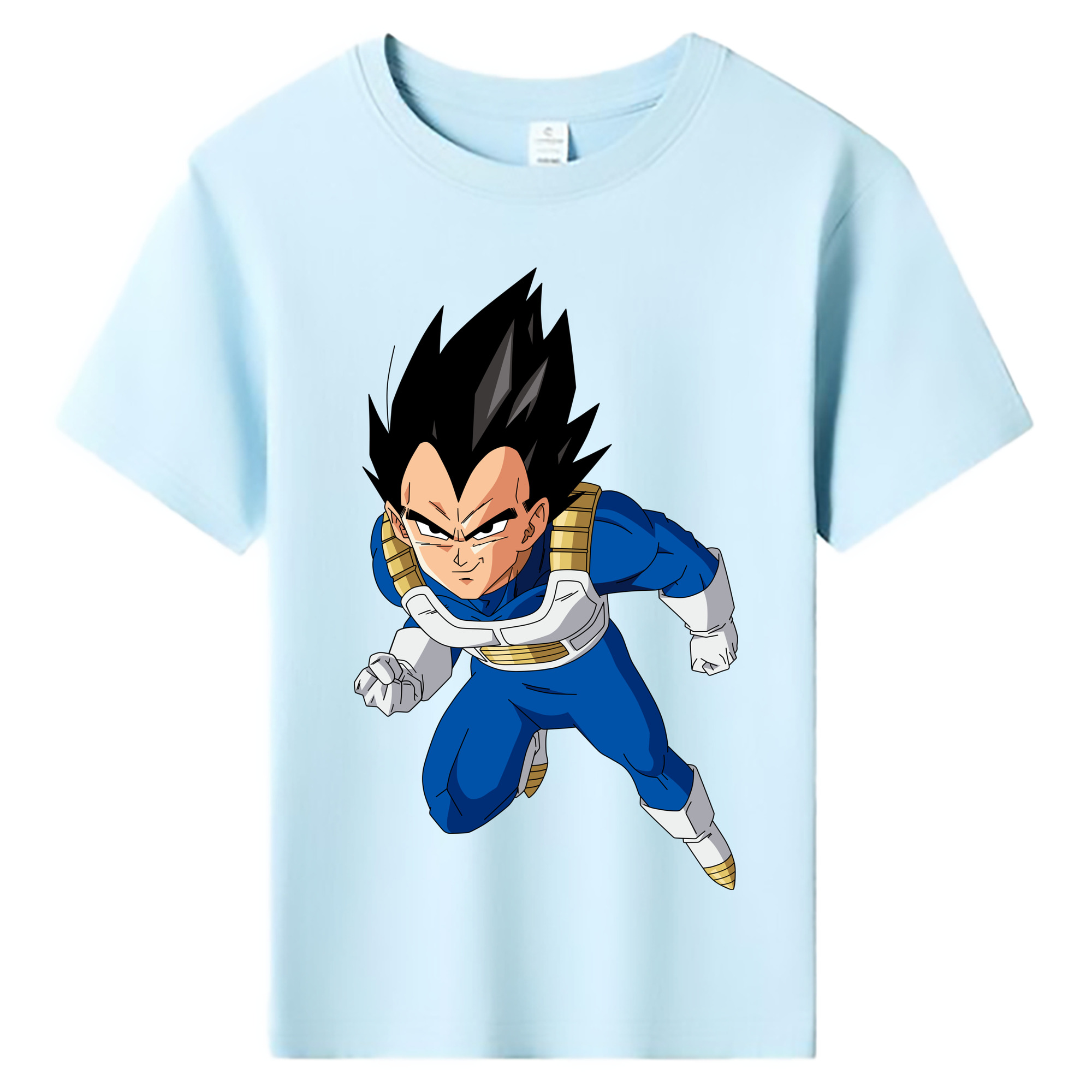 （画像用） ドラゴンボール ベジータ四世（Bejīta Yonsei）DRAGON BALL Vegeta IV 綿100％キッズTシャツ（フロントプリント）